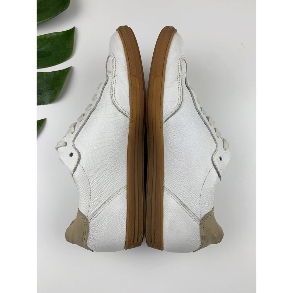 Paul Green Sneakers White Tan Leather Lace Up Casual Comfort Women's 4.5 US 7 - Picture 8 of 11